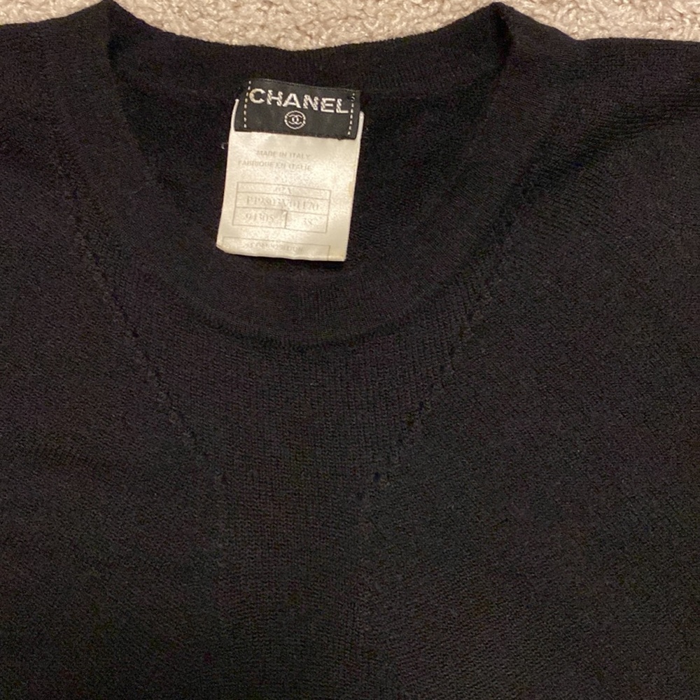 Chanel CC logo vintage cashmere top - Picture 5 of 12